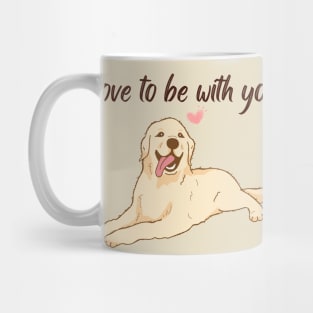 Cute dog loves you Mug